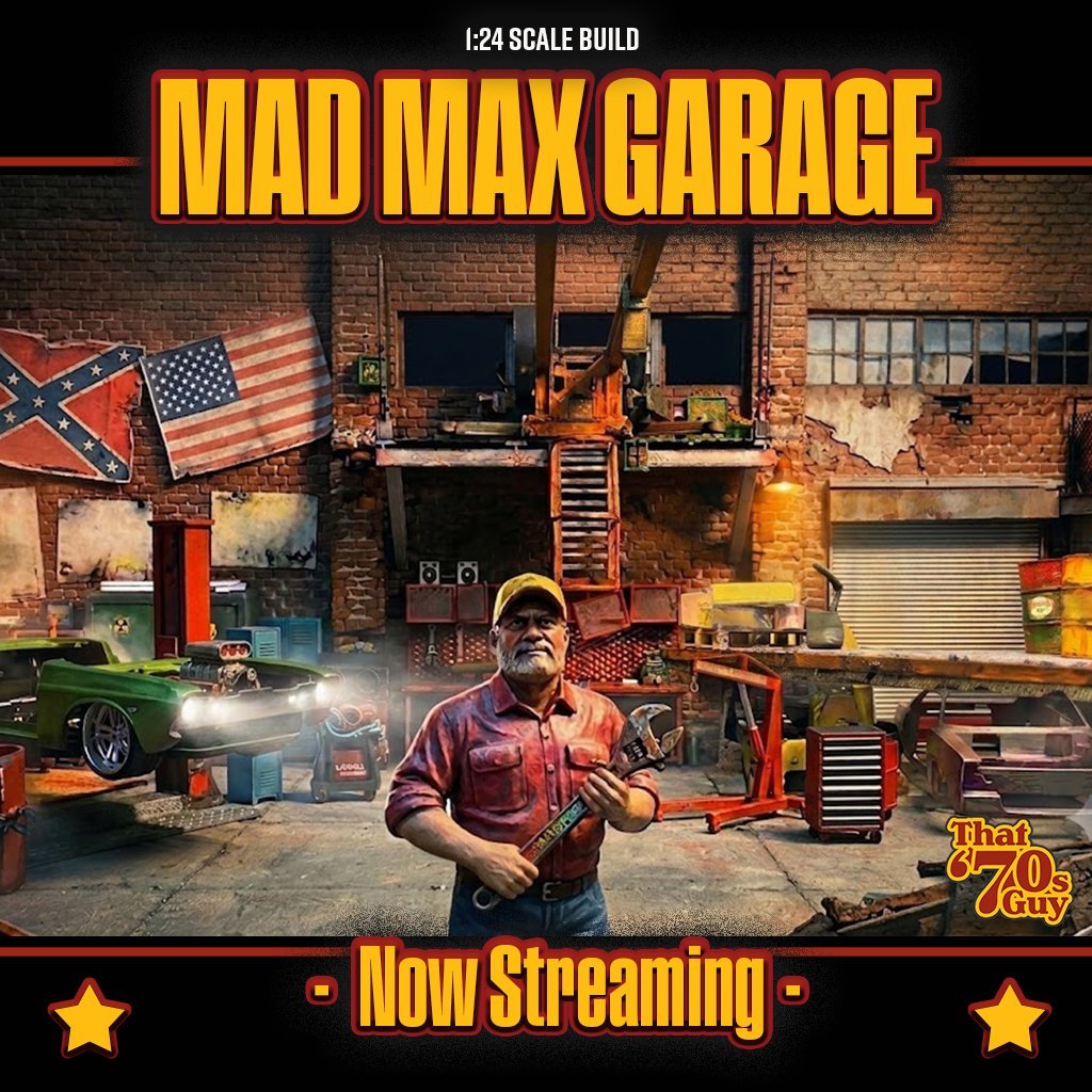 Mad Max 1:24 Garage Build — Now Streaming on YouTube