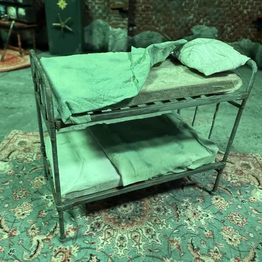 Industrial bunk bed, 1:24 STL files