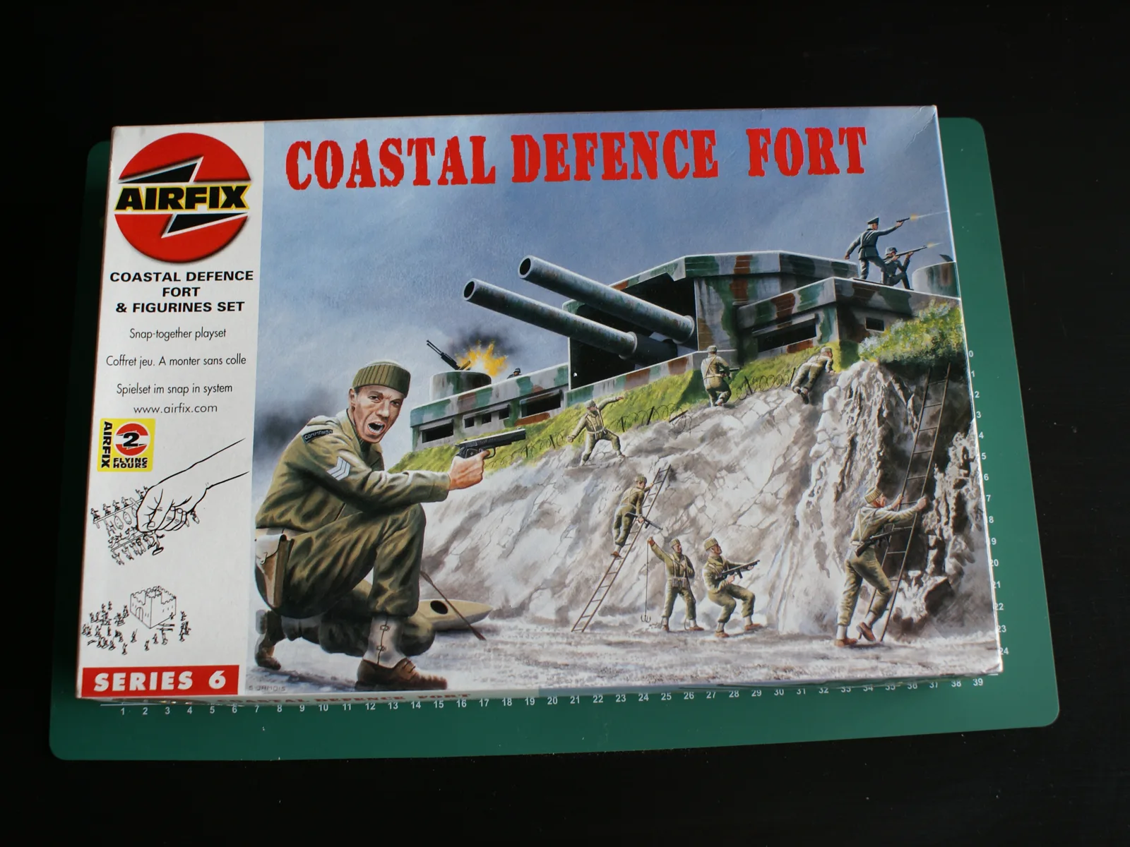 The box of the Airfix Coastal Defence Fort kit